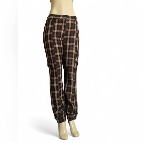 New York & Company Brown Track Pants with Tailored Look - Picture 1 of 6